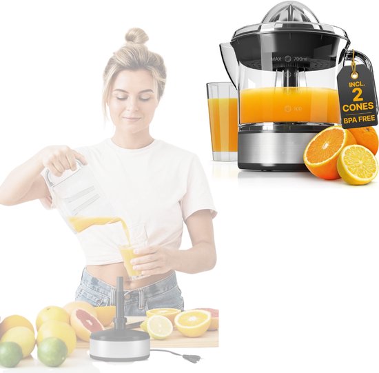 Zavio® Sinaasappelpers - Citruspers Elektrisch - Fruitpers