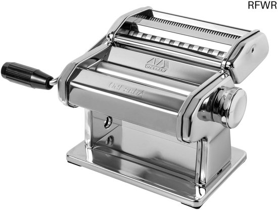 Zelfgemaakte pastamachine voor lasagne, fettuccine en tagliolini - breedte 150 mm, verchroomd staal