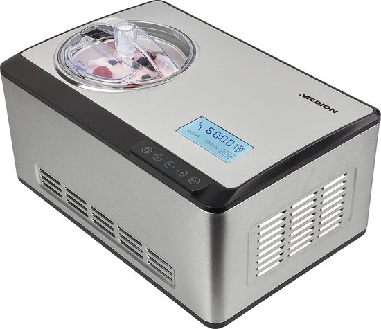 Zelfkoelende IJsmachine met Compressor - 2 Liter Capaciteit voor IJs, Sorbet en Bevroren Yoghurt van $