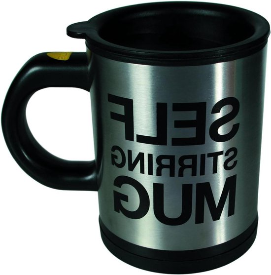 Zelfroerende Mok - Mok met roerder - Drankjes mengen - Ingebouwde roerder - 350 ml - Blauw