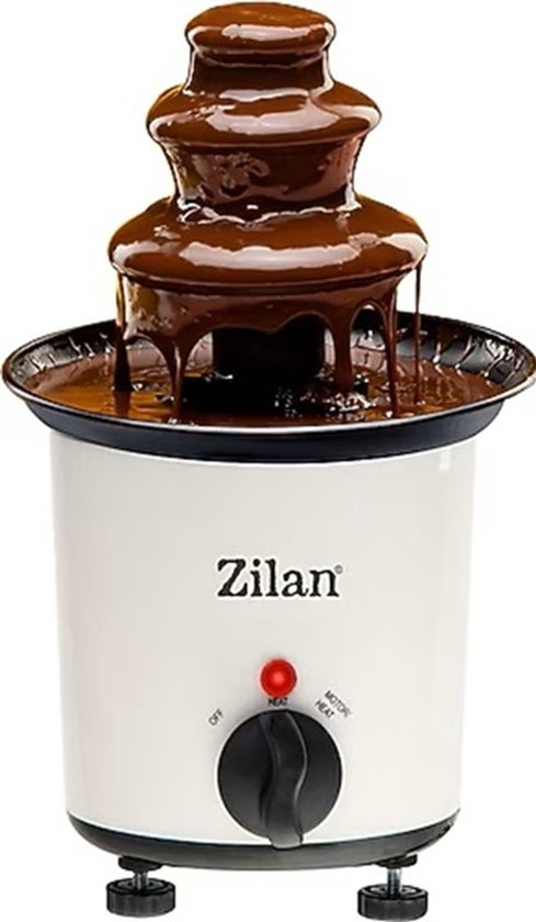 Zilan ZLN2144 Luxe Chocoladefontein – Chocolade fondue 200 ml – 30W – Max. 80 °C – Compact & Energiezuinig – Perfect voor Feest, Fondue & Romantische Avonden – Eenvoudig Schoon te Maken
