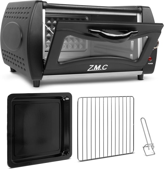 ZMC Mini Tandoor 2100W 22L - Minibakoven voor lahmacun, pizza, naan en brood. Inclusief bakplaat en grillrooster. Compact, krachtig, snelle opwarming, ideaal voor authentieke gerechten.