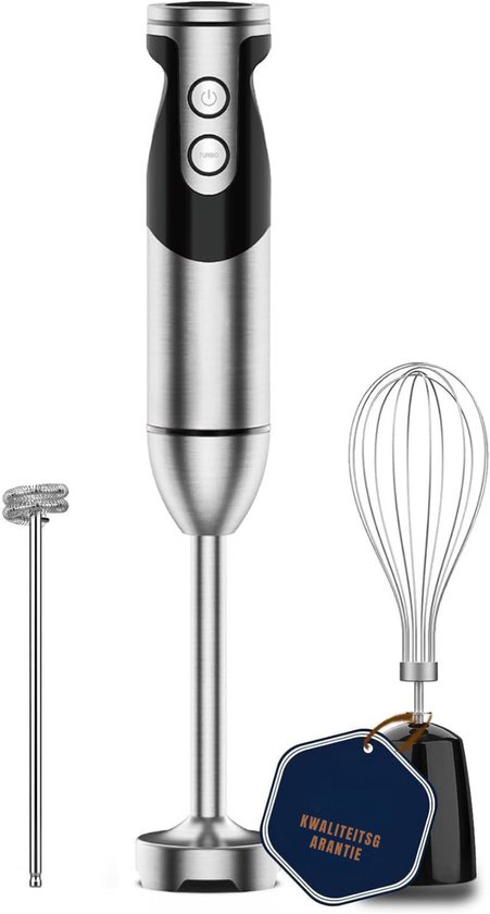 ZMR® Milkshake Machine - Milkshake Maker - Smoothie Maker - Zwart/Zilver - 7cm x 7cm x 30cm van Merkloos