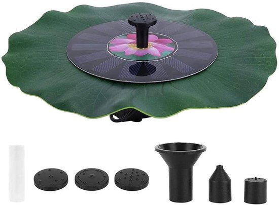 Zonne-energie Fonteinpomp voor Tuin en Vijver - Drijvende Waterpomp voor Vogelbad, Viskom en Decoratie van Merkloos
