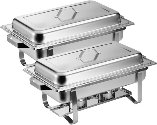 ZORRO Chafing Dish Starter Set | 15-delig | Incl. GN-bak | Professionele buffetoplossing 590x357x292mm
