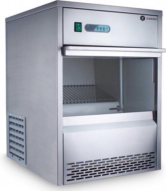 ZORRO IJsmachine ZEB 25 ECO | 25 kg/24u | Professionele ijsblokjesmaker | Inclusief accessoires van ZORRO
