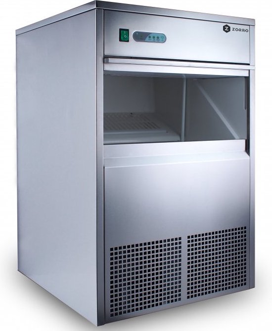ZORRO IJsmachine ZEB 50 ECO | 50 kg/24u | Professionele ijsblokjesmaker | Inclusief accessoires van ZORRO