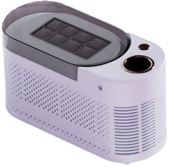 ZVD Kleine IJsblokjesmachine - 8 Blokjes in 10 Minuten - Draagbaar & Compact - 12V & 230V - Voor Auto, Camping, Keuken, appartement, Kantoor & Cocktails - Paars - met IJstang