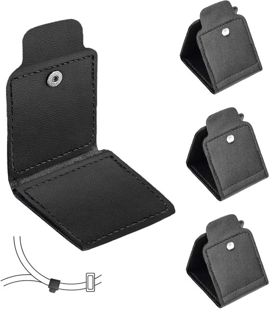 Zwart veiligheidsriemversteller voor optimale pasvorm en comfort in auto, 10.5 x 10.5 cm van Merkloos