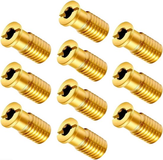 Zwembadafdekking Anker - Veiligheidsanker Pin - Zwembad Onderhoud - Messing Constructie - 063 Inch - Goudkleurig