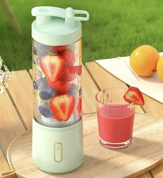 ZYLARO blender - smoothie maker - Draagbare Smoothie Maker To Go - Draadloos mini blender Oplaadbare - 500 ml - groen van ZYLARO