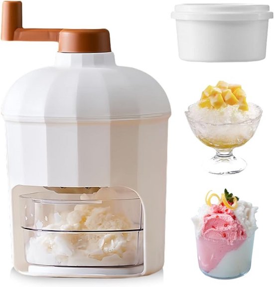 Zylo® Ijscrusher - Ice Crusher - Ijscrushers - Wit - 19cm x 14cm x 14cm van Zylo