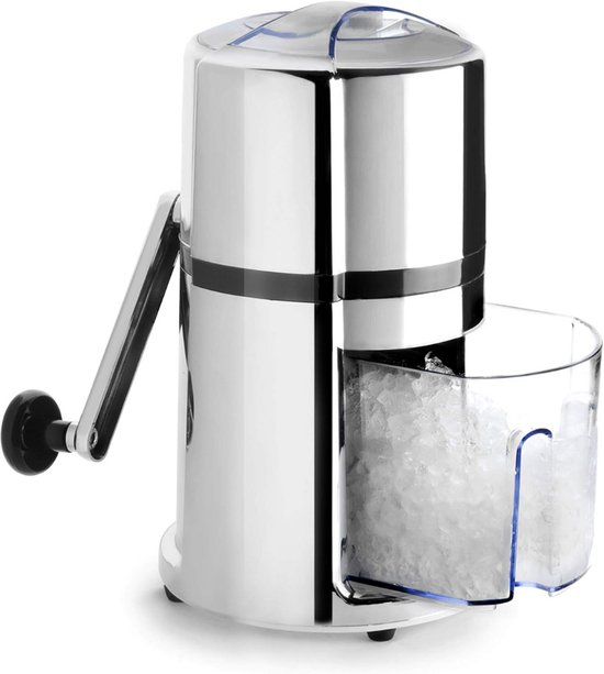 Zylo® Ijscrusher - Ice Crusher - Ijscrushers - Zilver/Zwart - 16cm x 16m x 26cm van Zylo