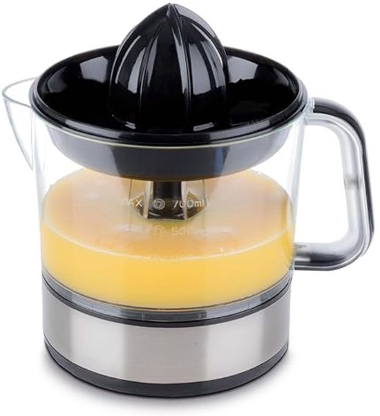 Zyrex® Citruspers electrisch - Citruspers - Sinaasappelpers - Zwart/Zilver - ‎20cm x 14cm x 21cm van Merkloos