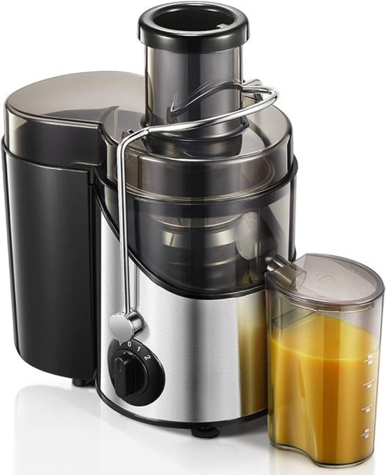 Zyrex® Sapcentrifuges groenten en fruit - Sapcentrifuges - Slowjuicer - Zilver - ‎35cm x 32cm x 20cm